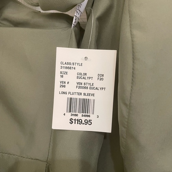 David Bridal Eucalyptus Green Dress - Picture 3 of 5